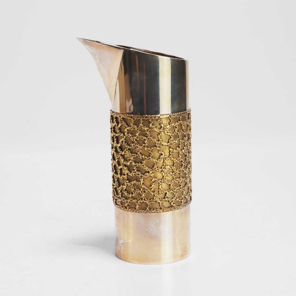 ▲ Stuart Devlin (Australian-British, 1931-2018) A silver and silver-gilt pitcher (1 of 3)