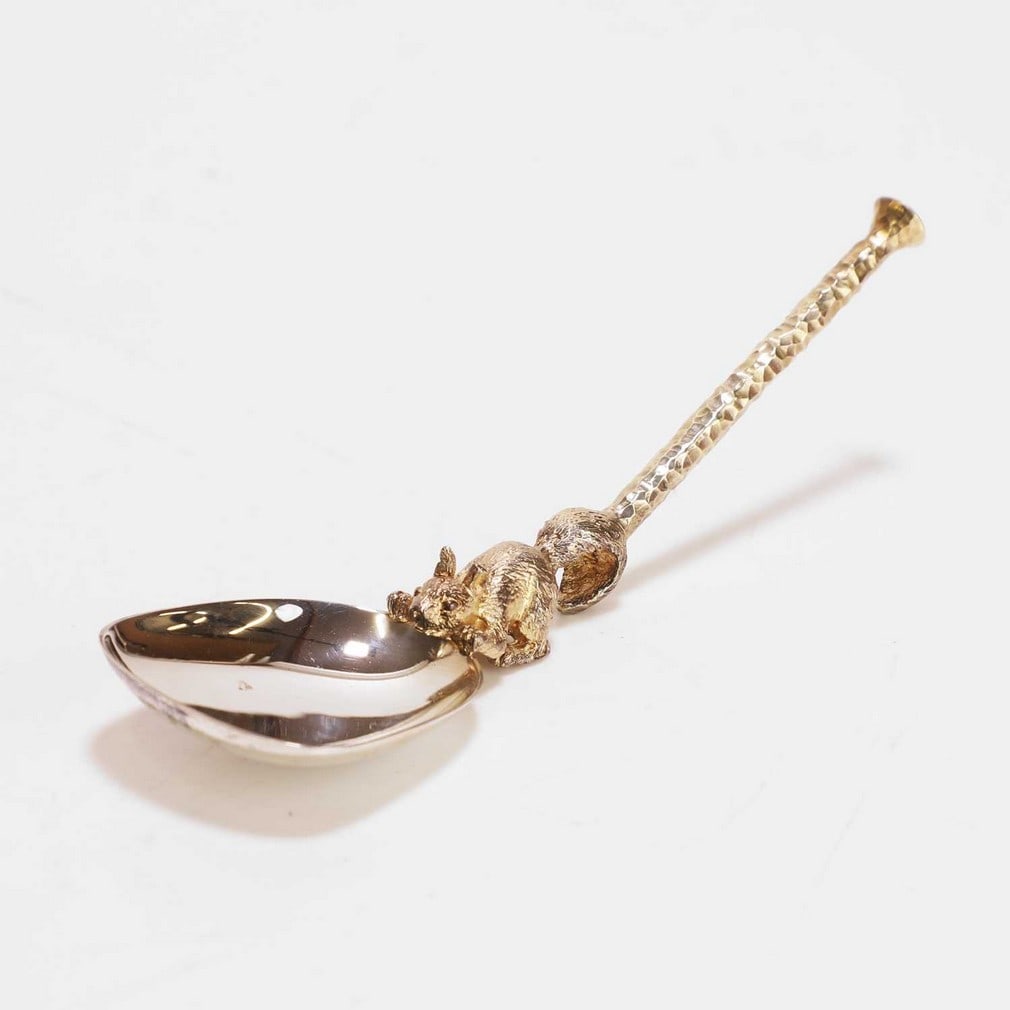 ▲ Stuart Devlin (Australian-British, 1931-2018) A silver and silver-gilt hook jam spoon (1 of 4)