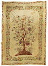 A silk embroidered bedspread,