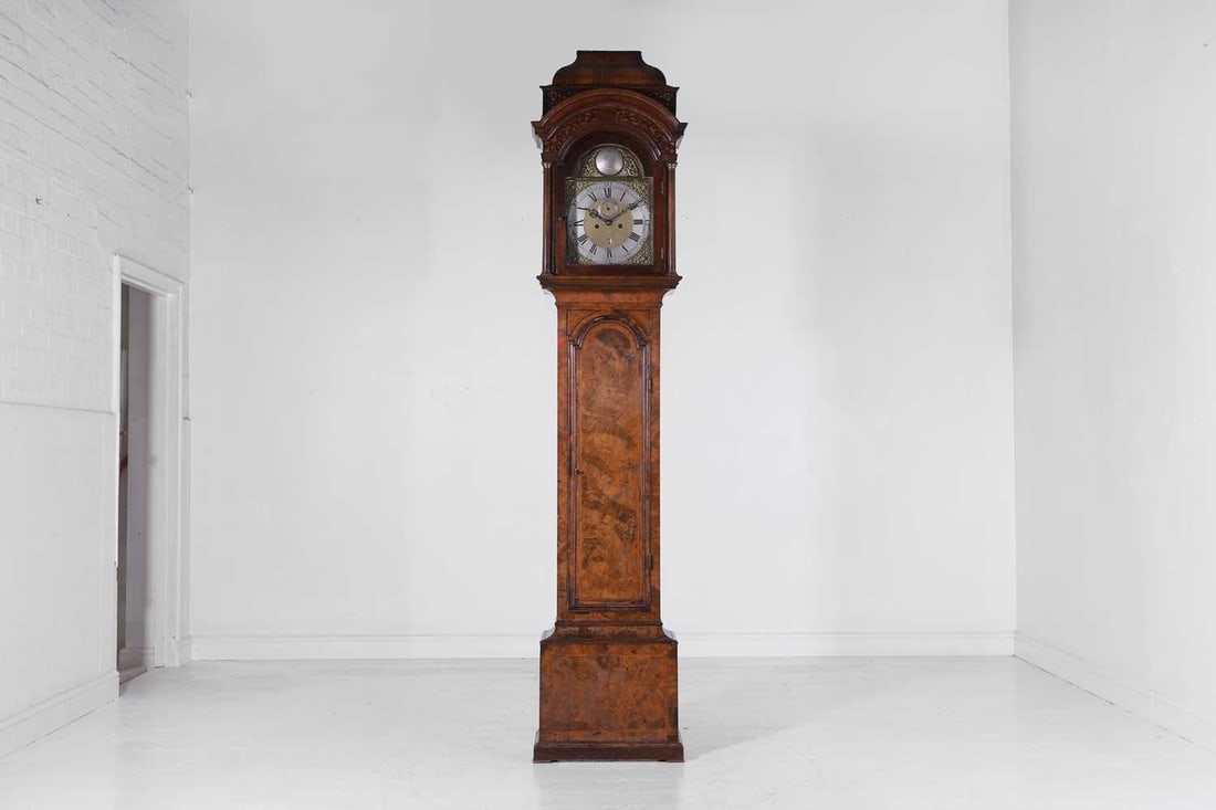 A George I walnut longcase clock Early 18th century (1 of 10)