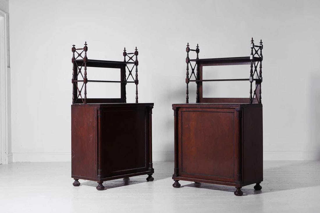 A pair of Regency mahogany cupboards Circa 1820 (1 of 4)