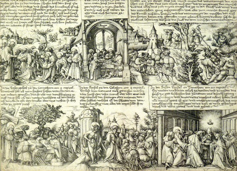 Daniel Hopfer (German 1471-1536), DIFFERENT SCENES FROM: Daniel Hopfer (German 1471-1536), DIFFERENT SCENES FROM THE GOSPELS AND FROM ACTA APOSTOLORUM Engraving, trimmed 29.5 x 40.4cm