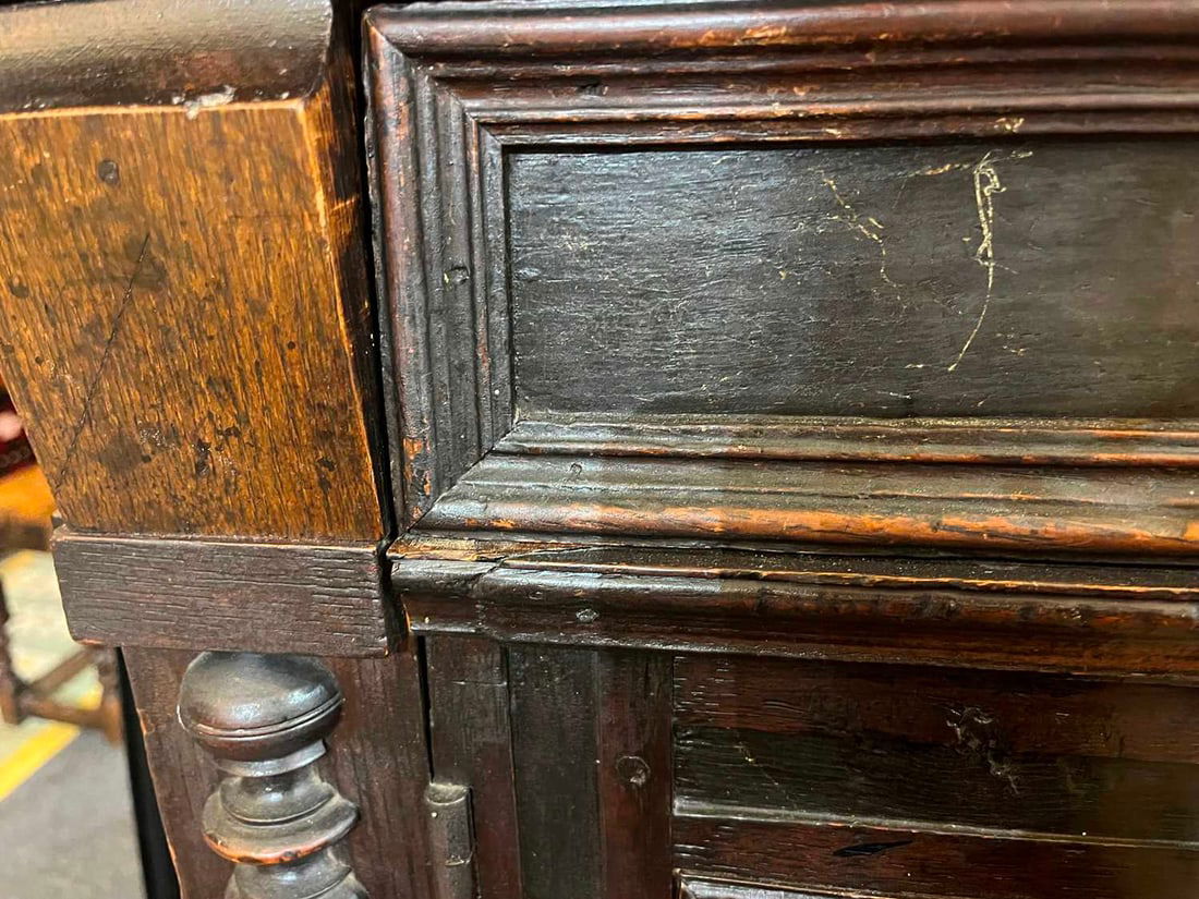 A James II oak cupboard Circa 1680 - 11