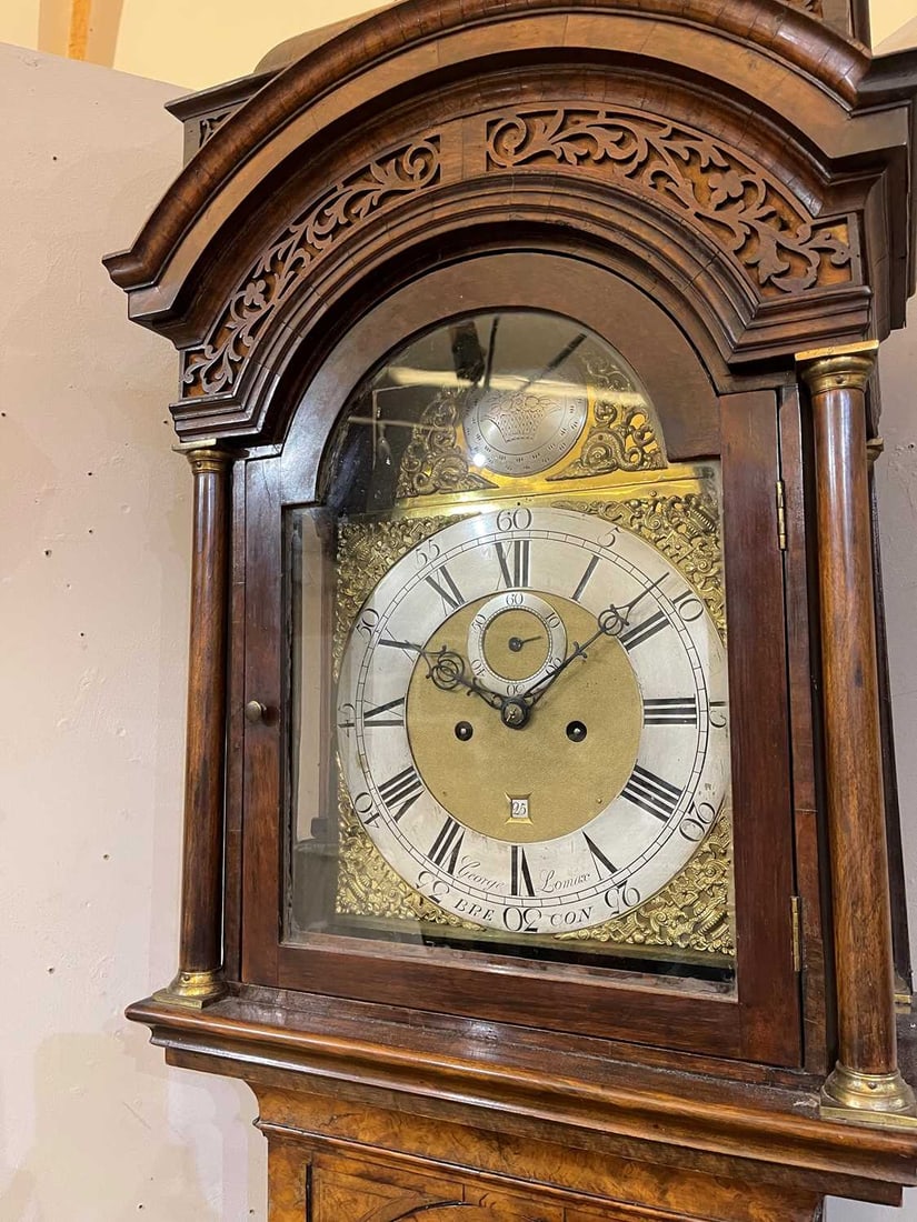 A George I walnut longcase clock Early 18th century - 8