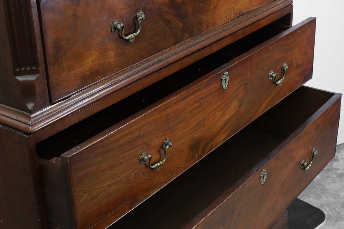 A George III mahogany chest on chest 18th / 19th century - 2
