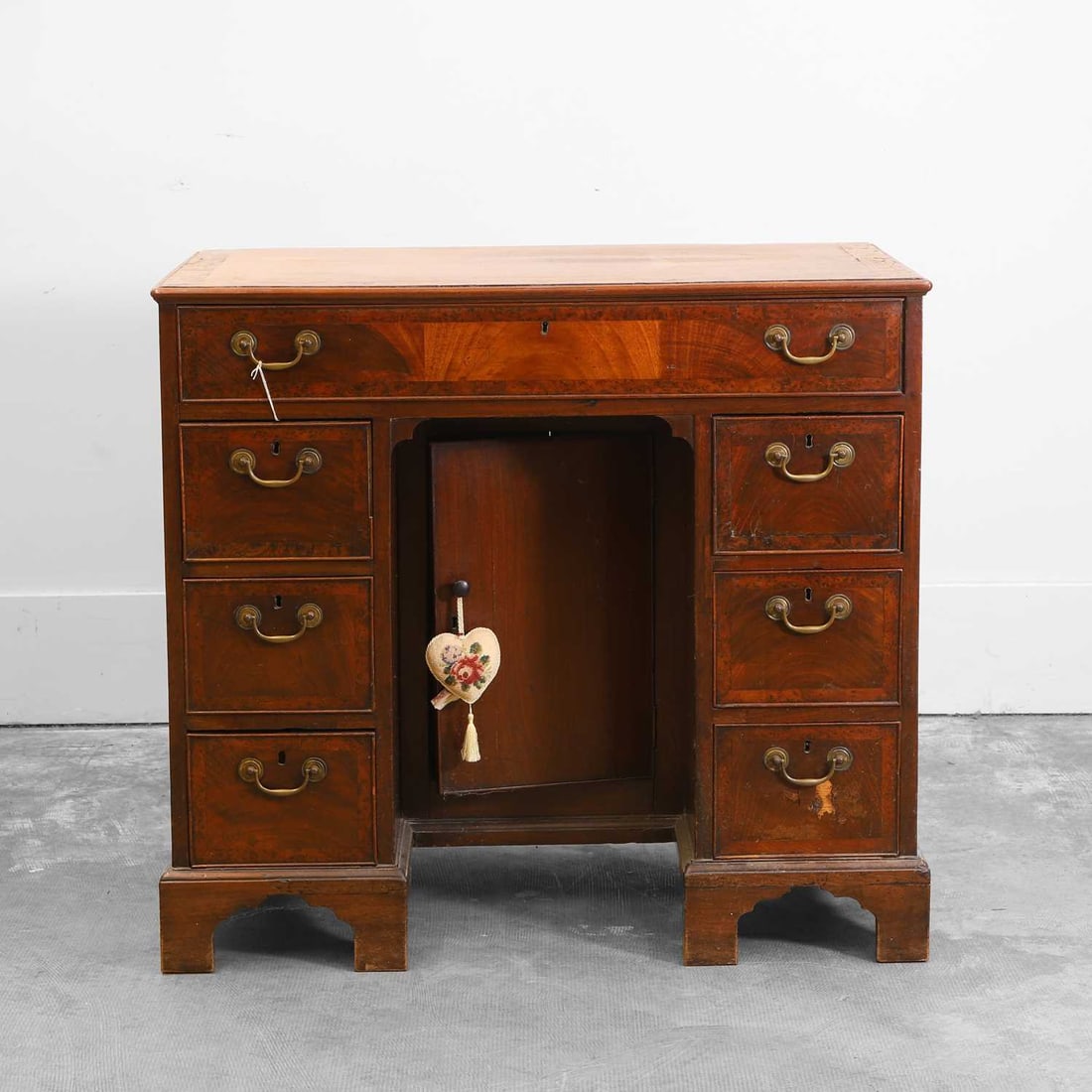 A George III mahogany kneehole desk 20th century (1 of 2)