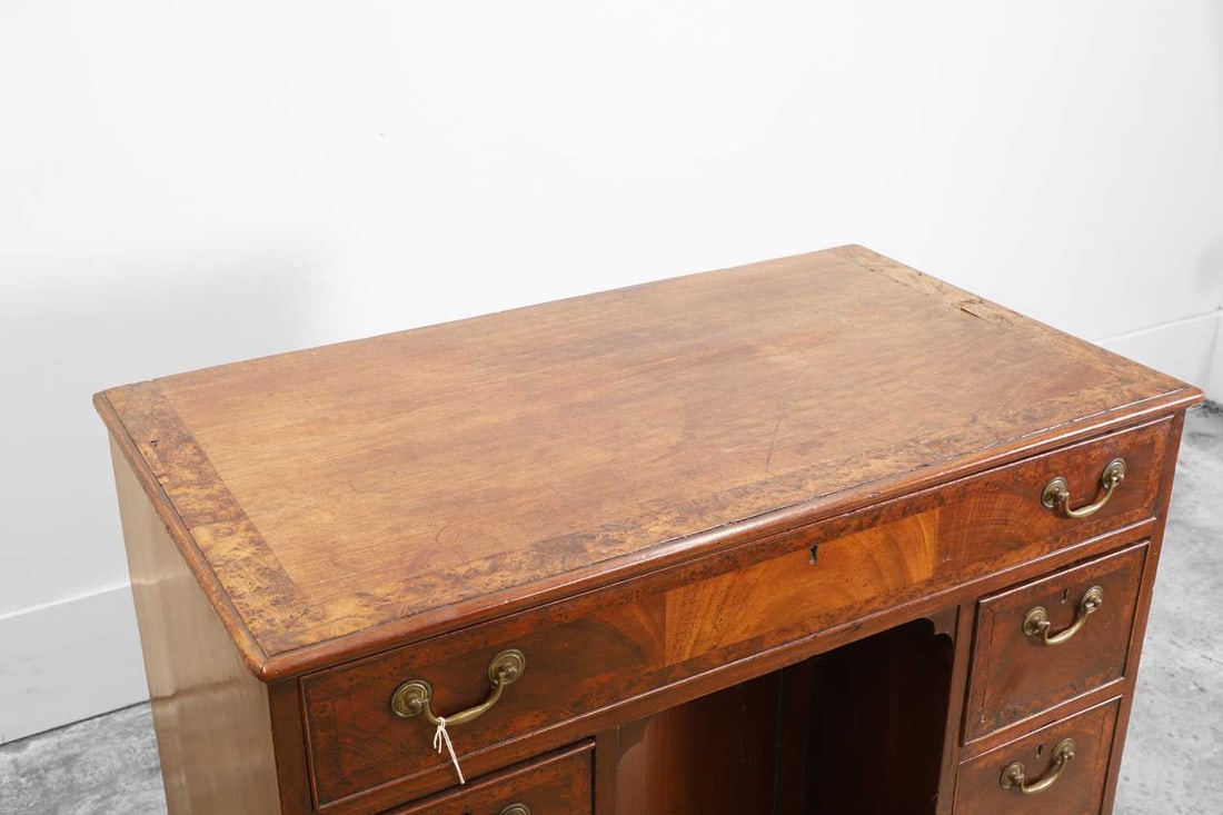 A George III mahogany kneehole desk 20th century - 2