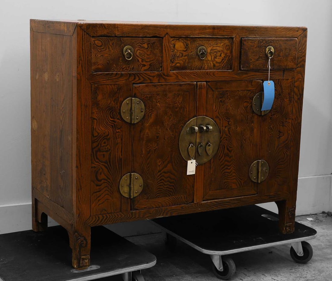 A Korean elm sideboard 20th century (1 of 2)