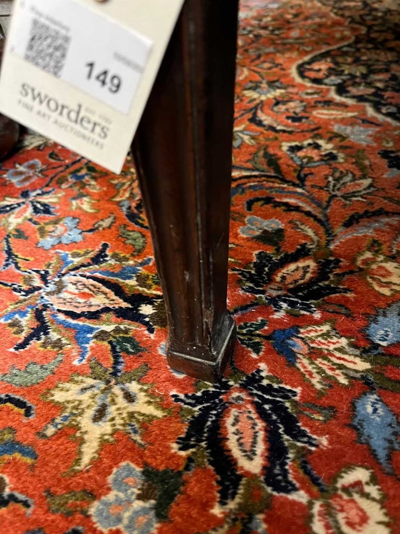 A George III-style mahogany settee, Late 19th century - 13