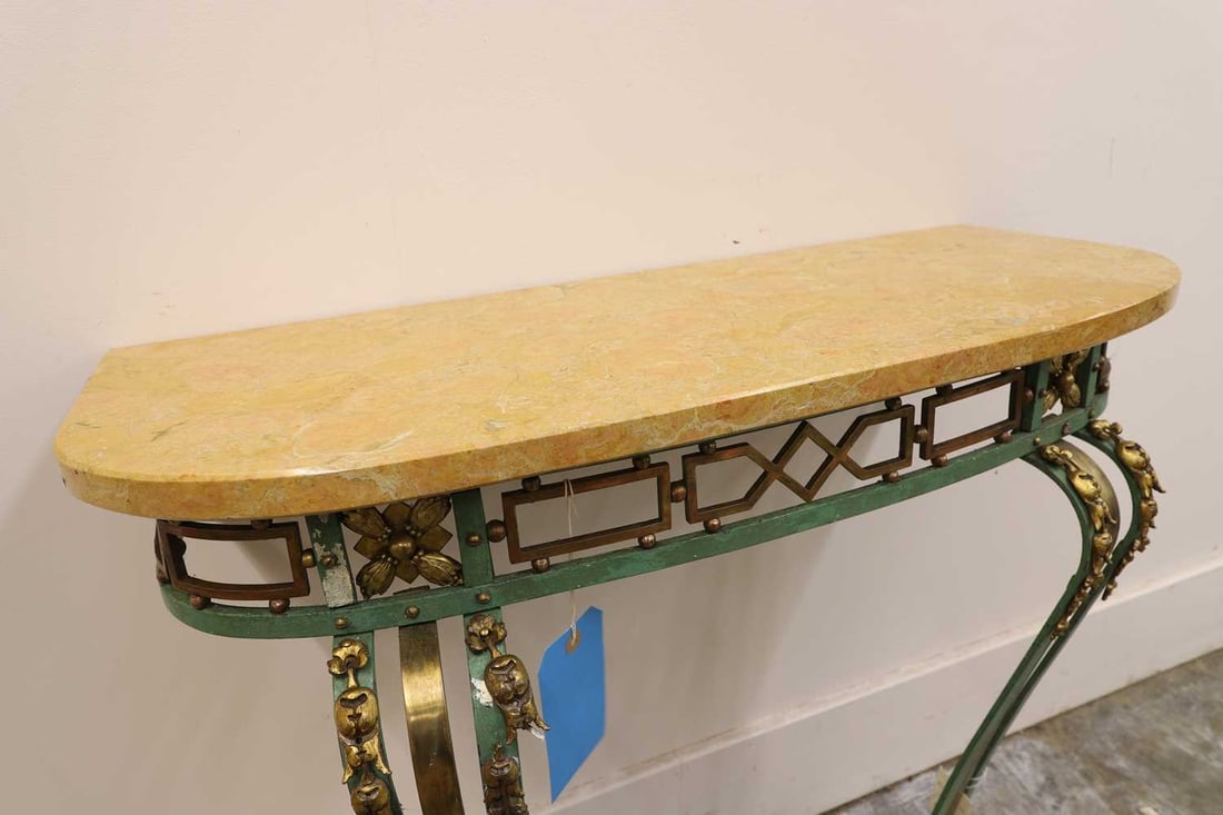 A wrought iron console table 19th century - 2