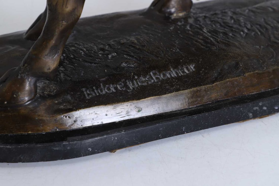 After Isidore Jules Bonheur (French, 1827-1901) A patinated bronze bull - 2