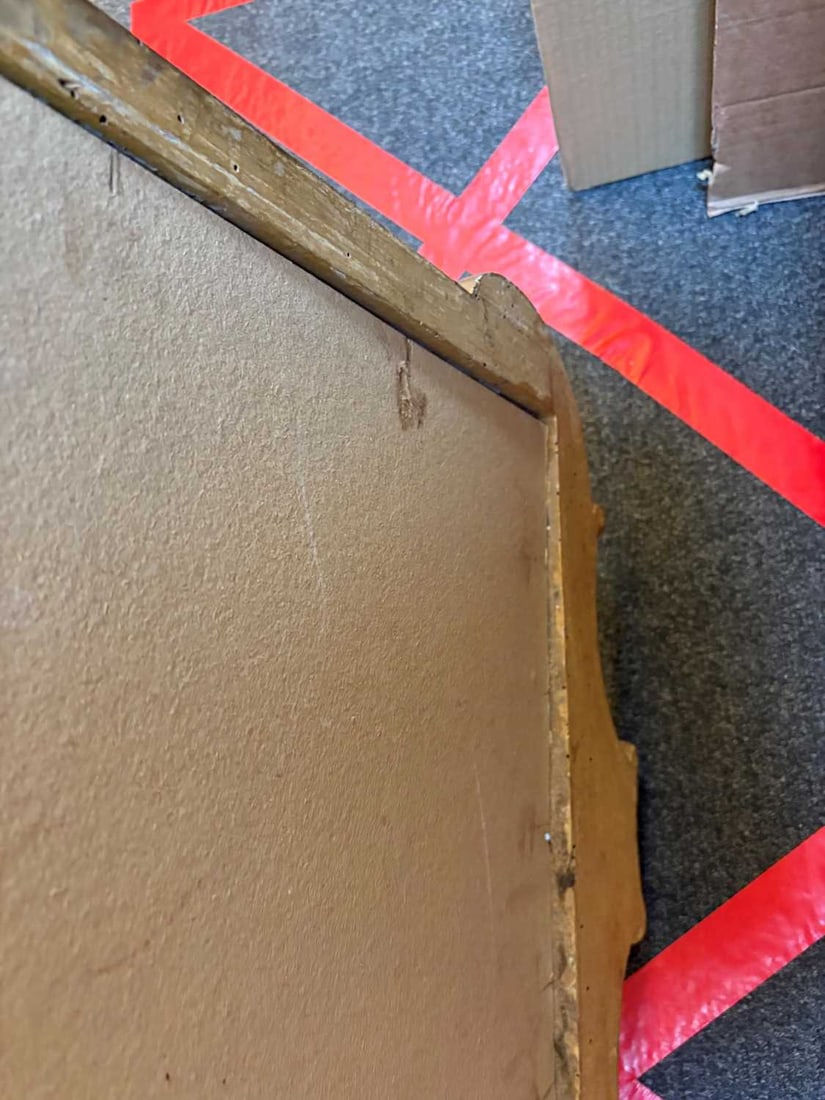 A gilt framed wall mirror, - 3