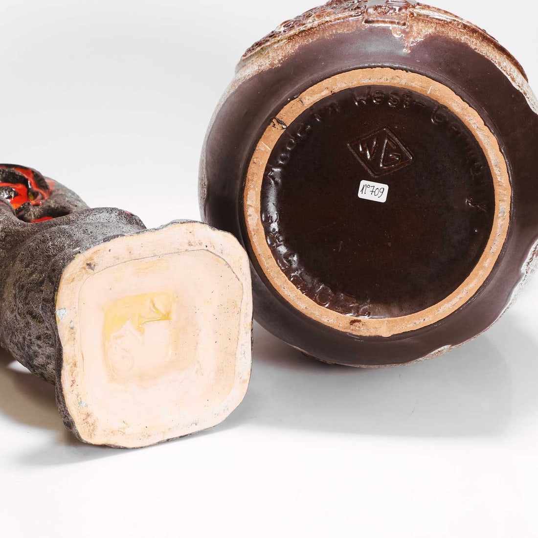 Walter Gerhards (German, 1957-2000) Two 'Fat Lava' vases - 3