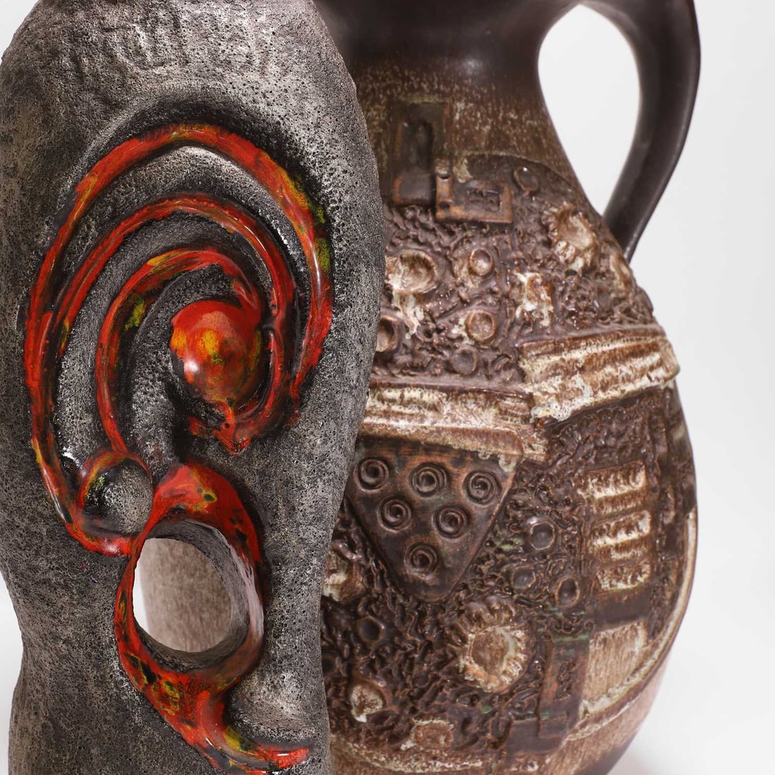 Walter Gerhards (German, 1957-2000) Two 'Fat Lava' vases - 4