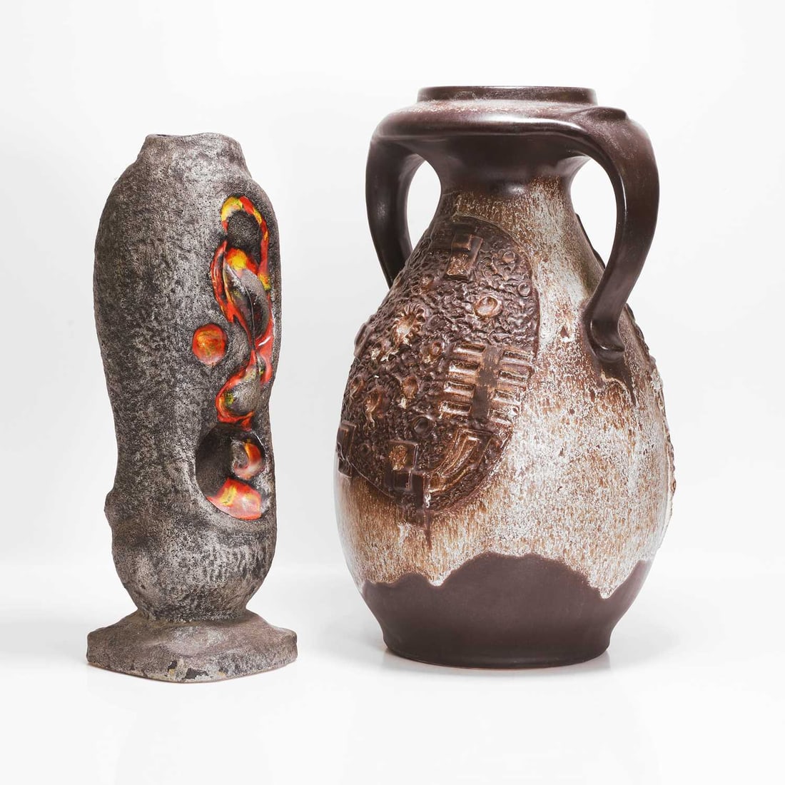 Walter Gerhards (German, 1957-2000) Two 'Fat Lava' vases - 5