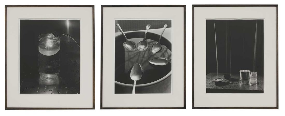 David Goldes (American, b.1947) 'Electricity + Water III', 1993; 'Pouring', 1994; 'Five Spoons', 199 (1 of 4)