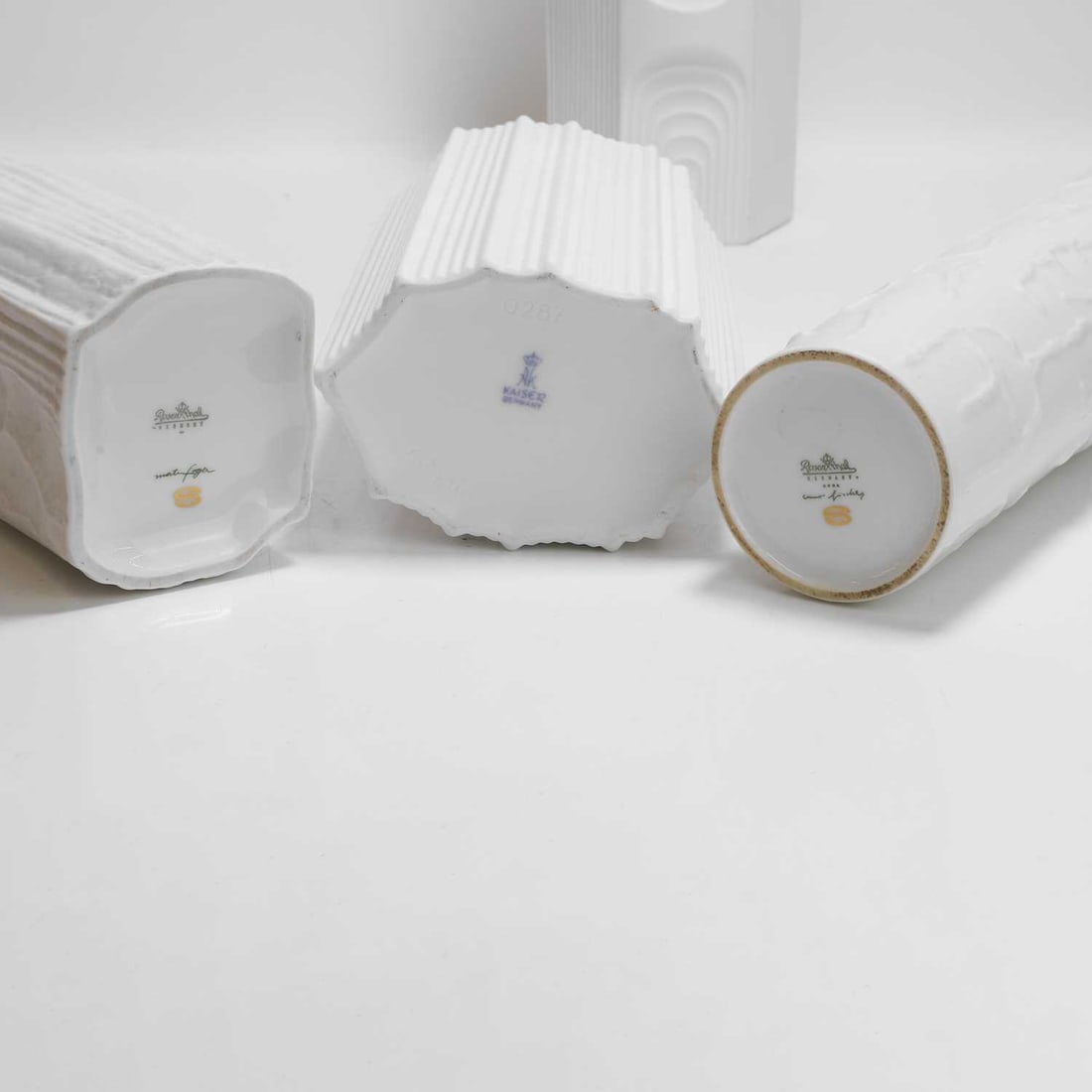 German 'Op Art' Three Rothenthal 'Studio Linie' vases - 4