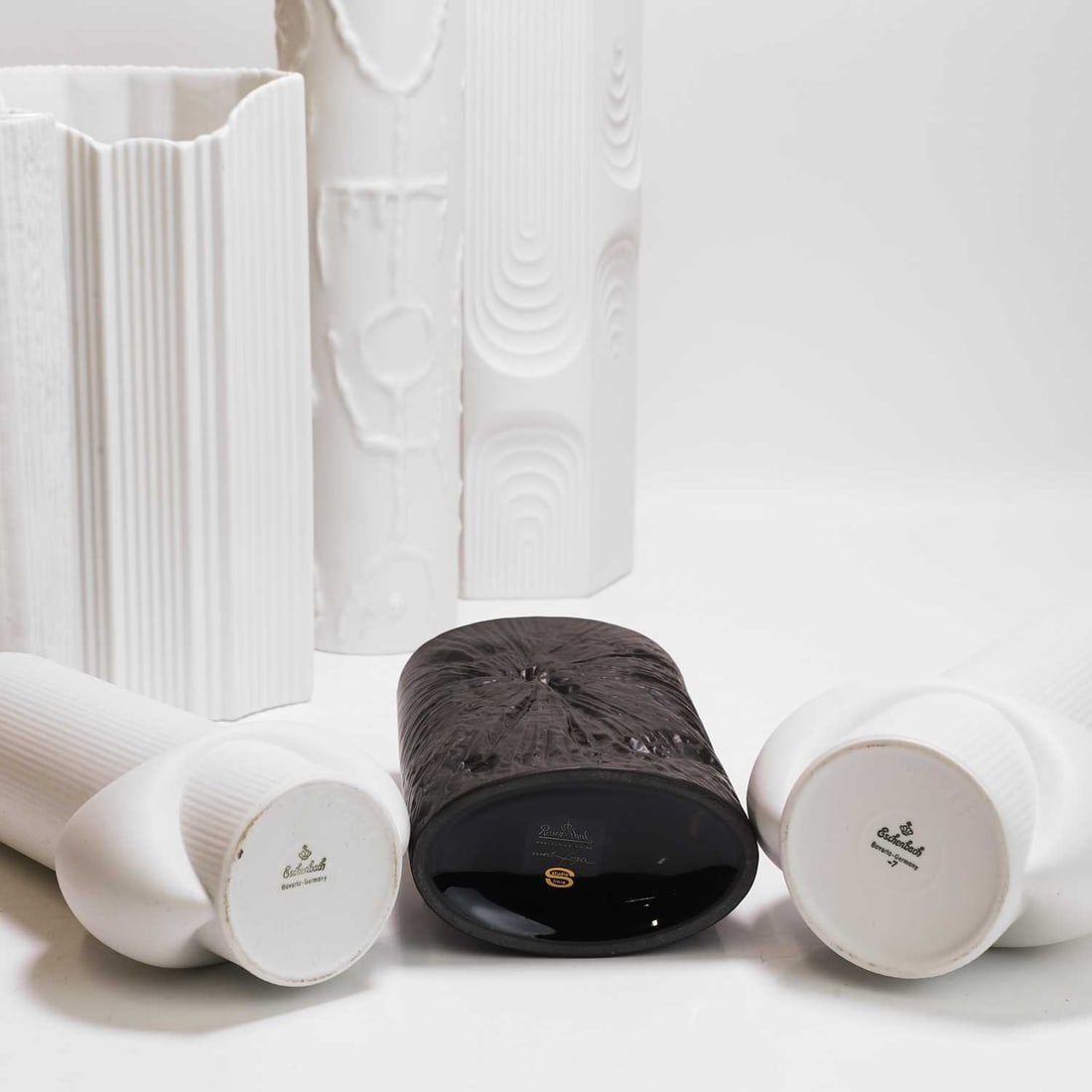 German 'Op Art' Three Rothenthal 'Studio Linie' vases - 5