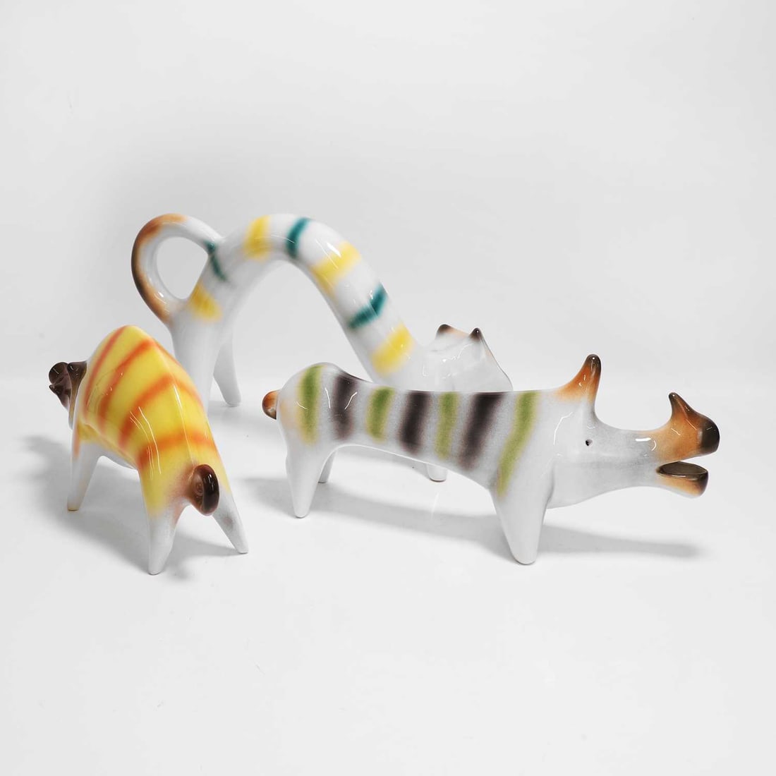 Roberto Rigon (Italian, b.1929) A cat, a rhinoceros and a boar - 3