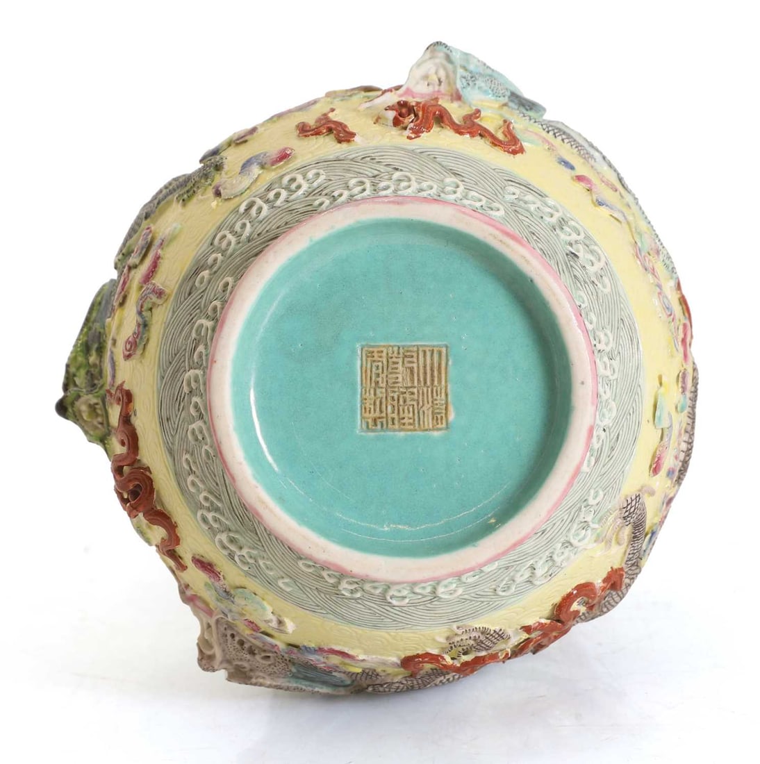 A Chinese famille rose double gourd vase Republic period (1912-1949) - 3