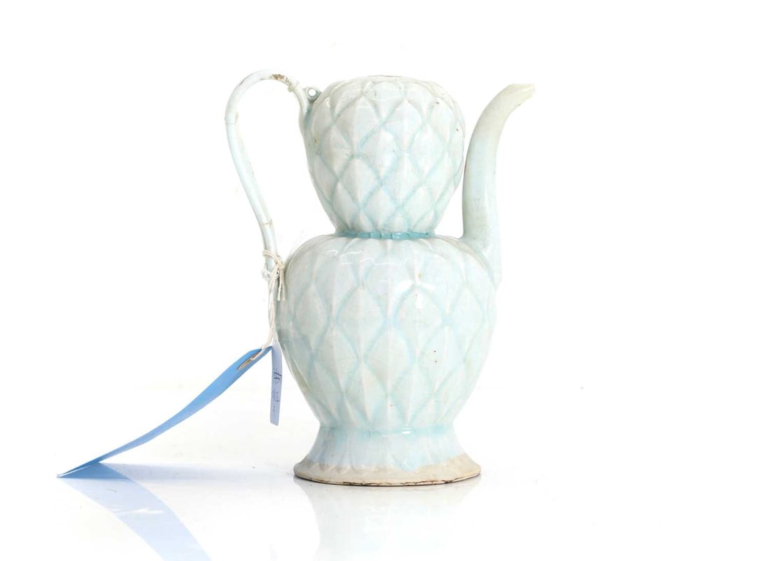 A Chinese Qingbai ware ewer and cover - 2