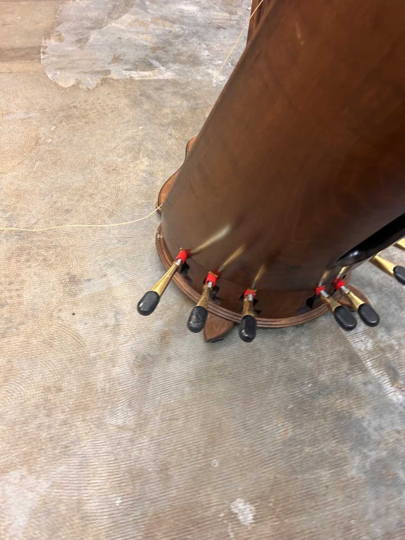 A Salvi Daphne 40 seven pedal harp, late 20th century, - 3