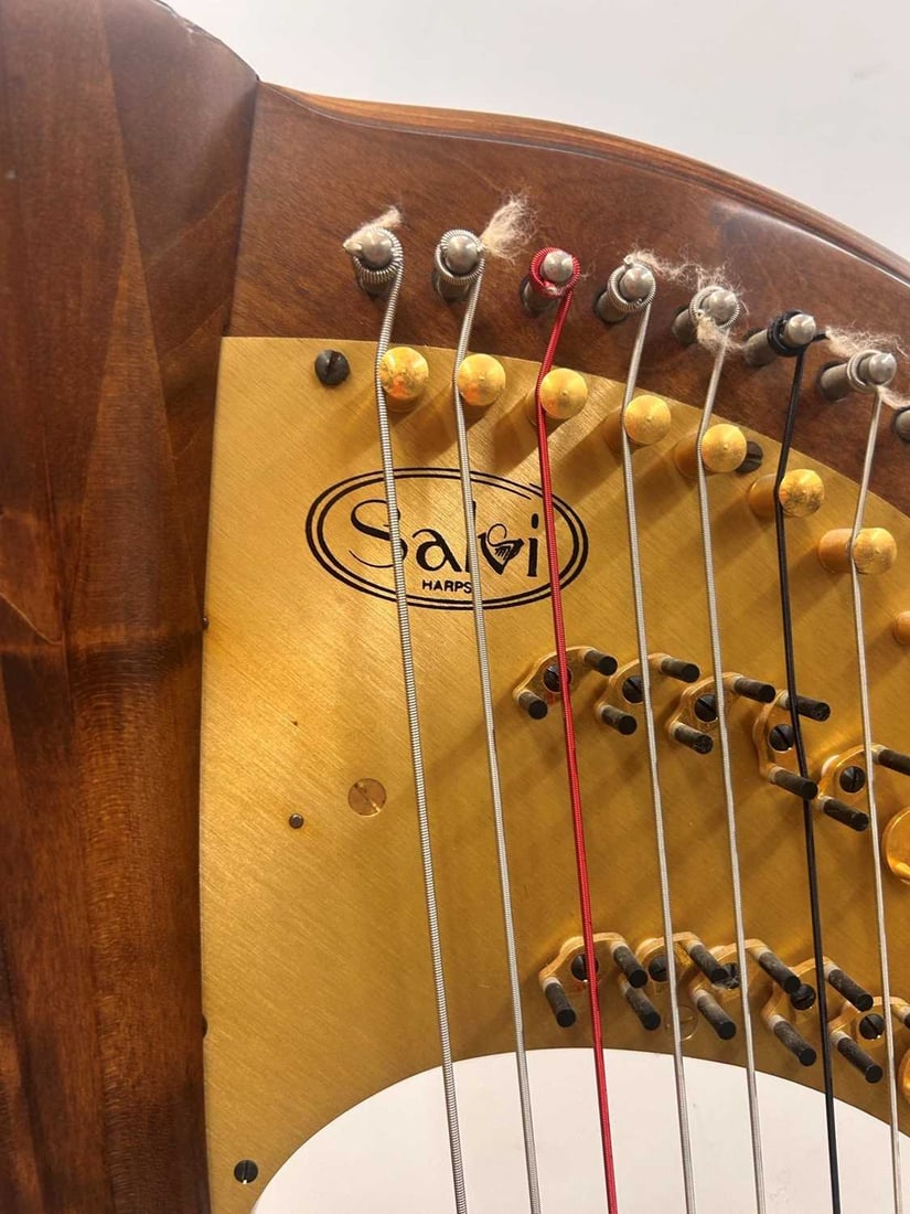 A Salvi Daphne 40 seven pedal harp, late 20th century, - 4