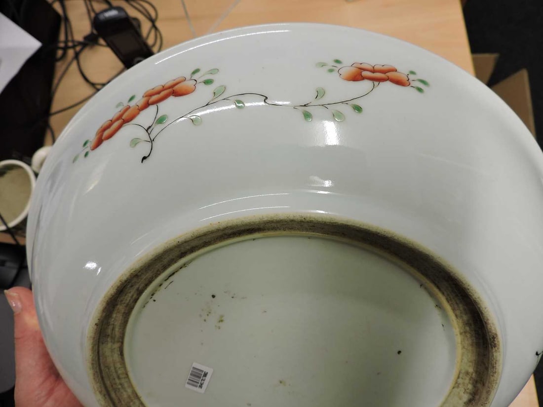 A Chinese famille verte plate, - 12