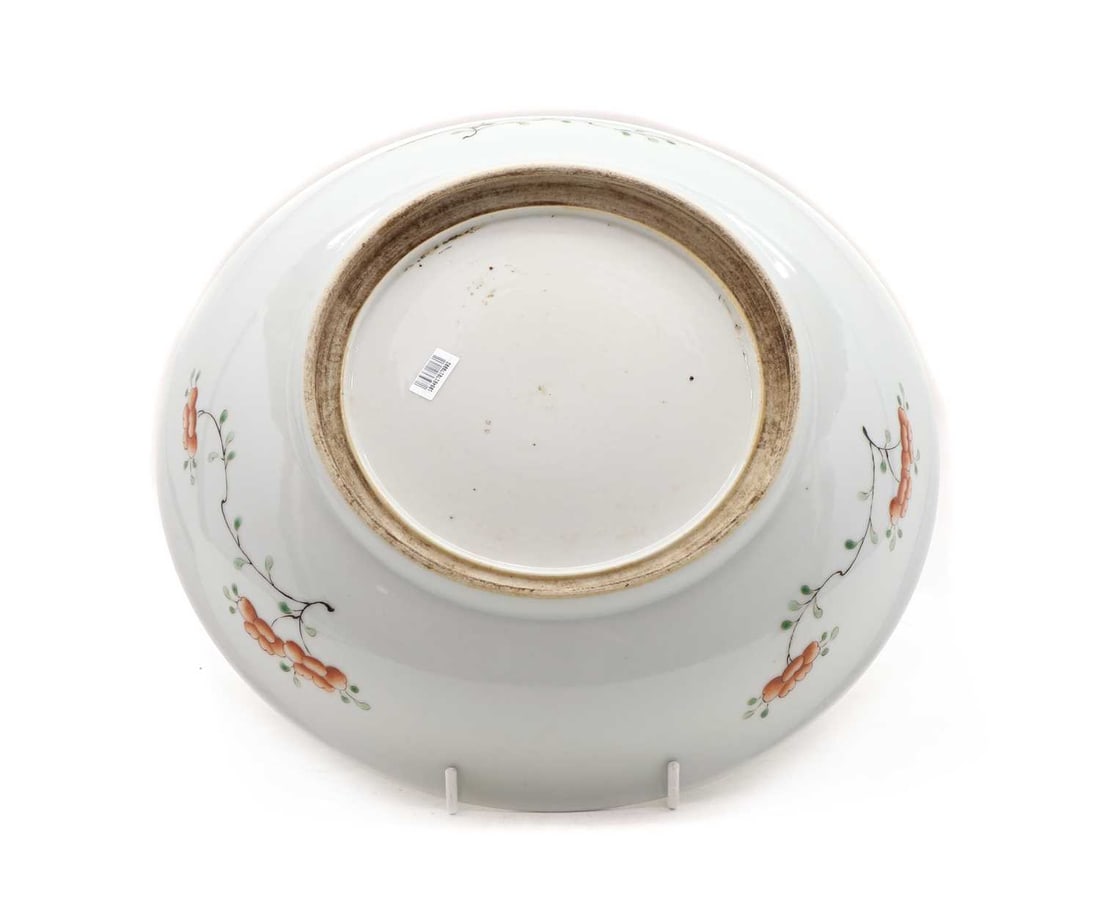 A Chinese famille verte plate, - 3