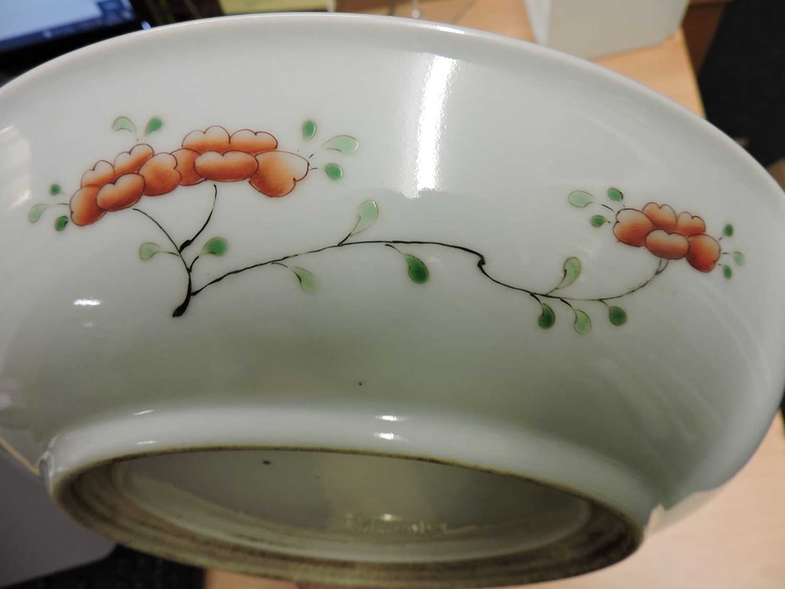 A Chinese famille verte plate, - 4