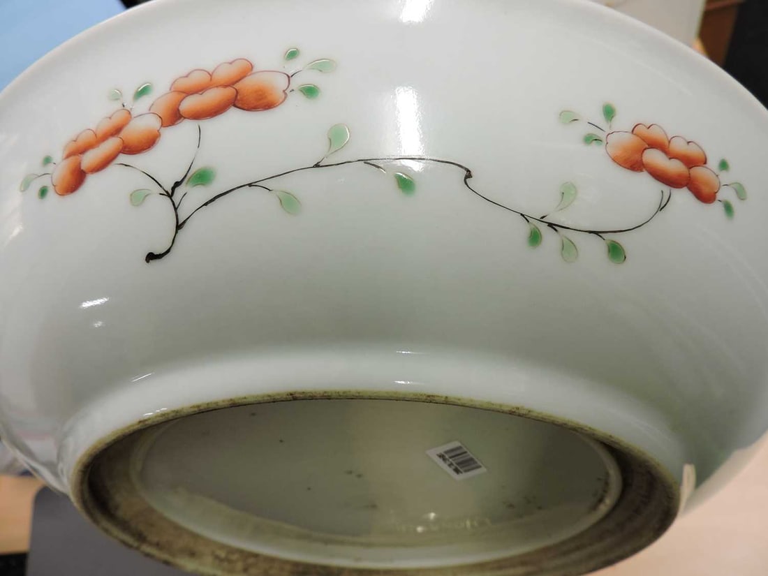 A Chinese famille verte plate, - 5