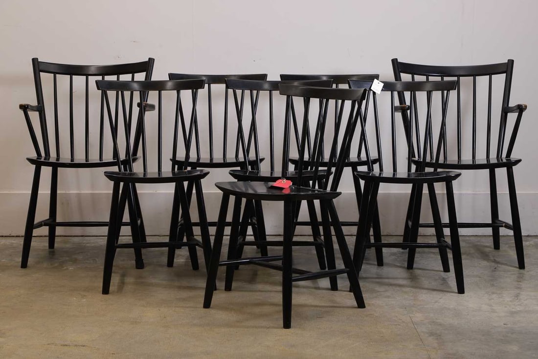 A set of eight J42 chairs 20th century (1 of 2)