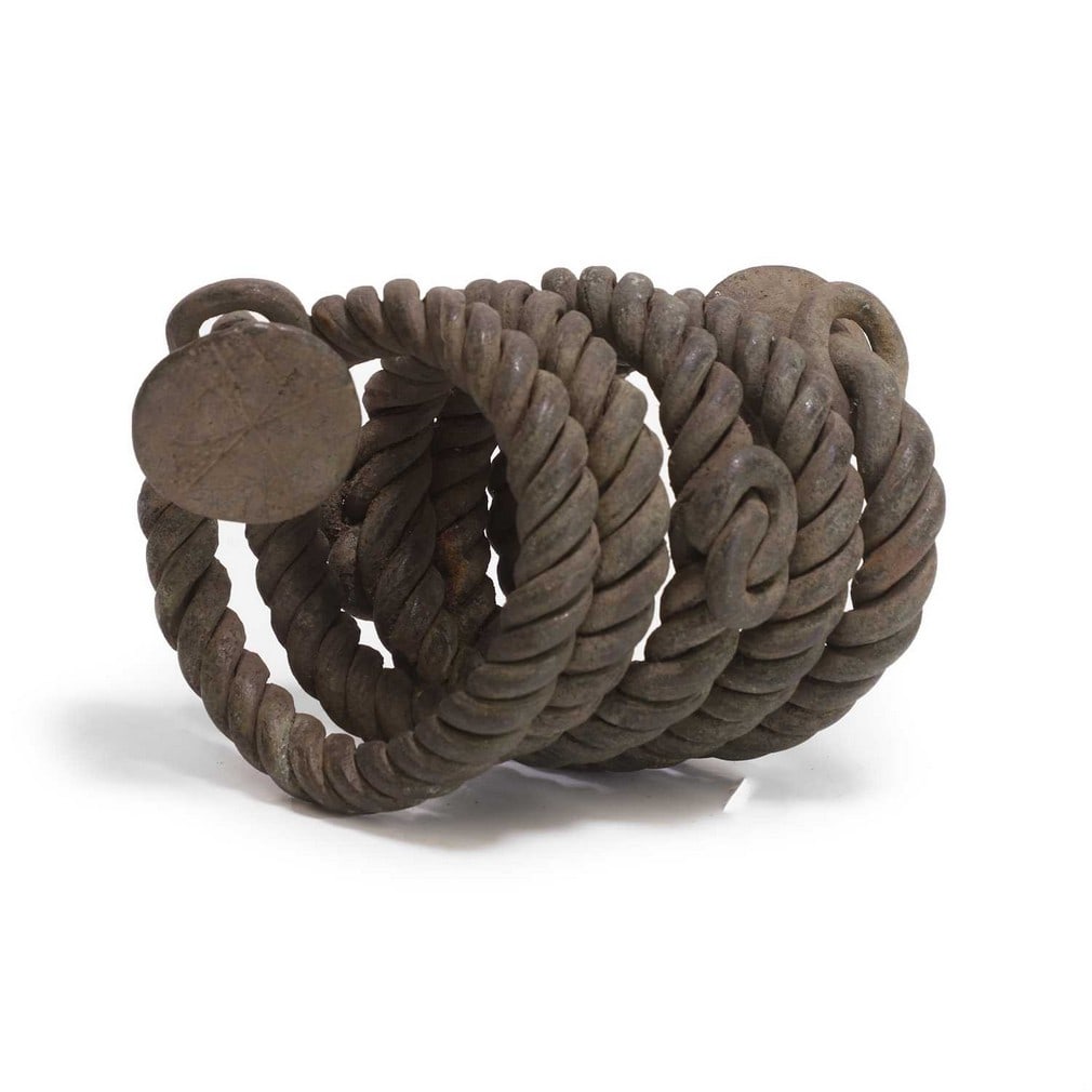 A bronze currency bracelet, 20th century, Cross River, Nigeria, (1 of 2)