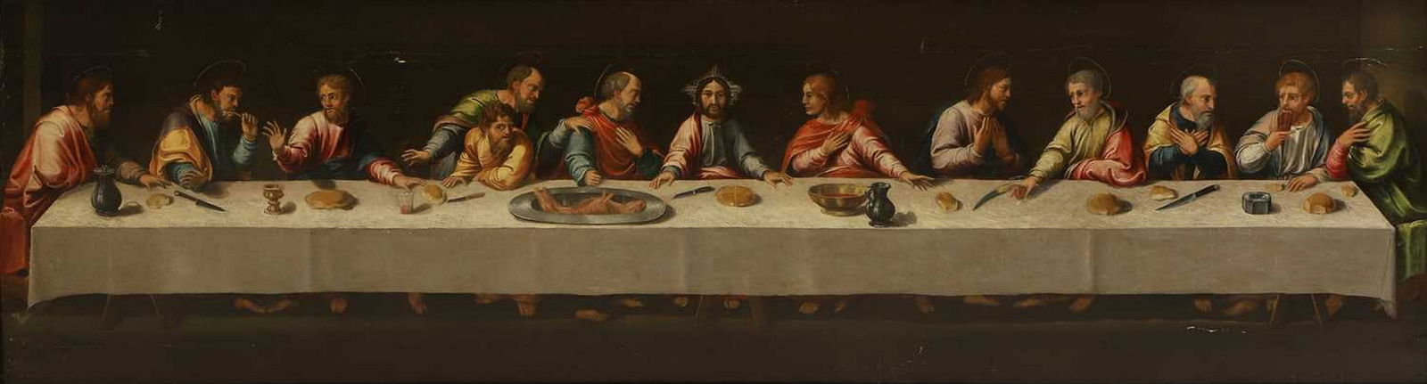 North Italian School, 17th century The Last Supper (1 of 3)
