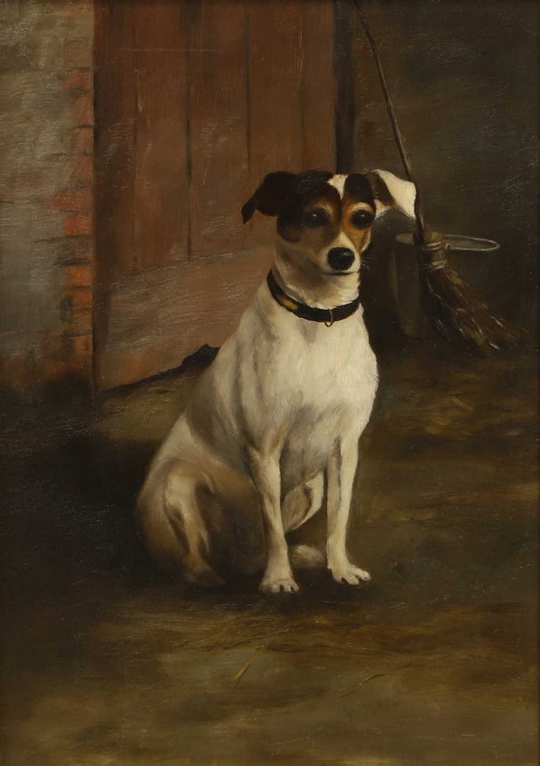 Angelica Stopford Sarsfield (Irish, 1861-1946) 'Plym', a Jack Russell (1 of 3)