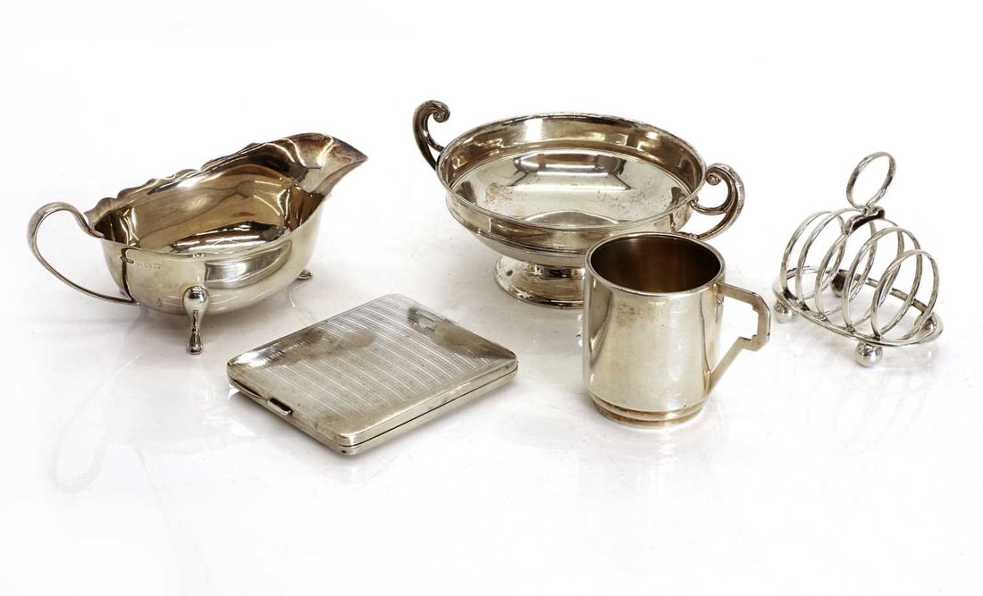 A collection of silver items - 2