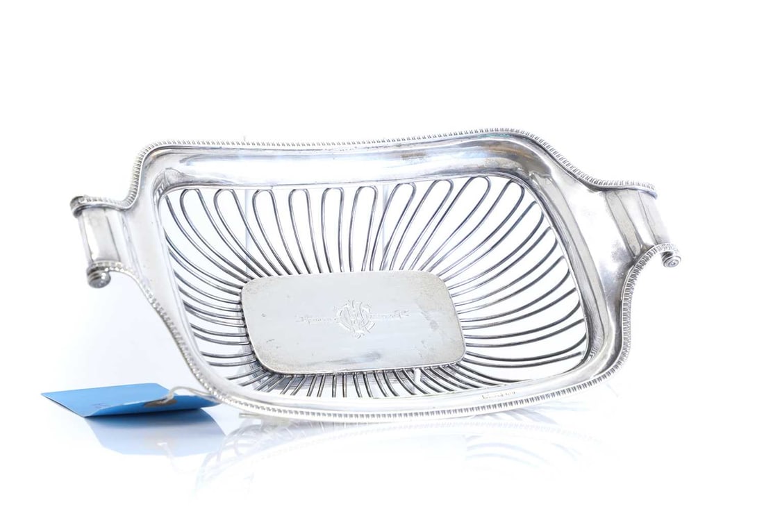 A silver bread basket - 2