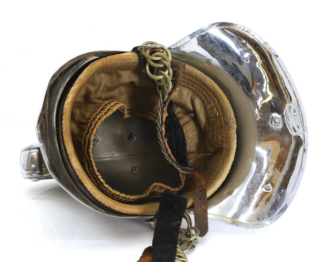 A plated Merryweather fireman's helmet, Early 20th century, - 4