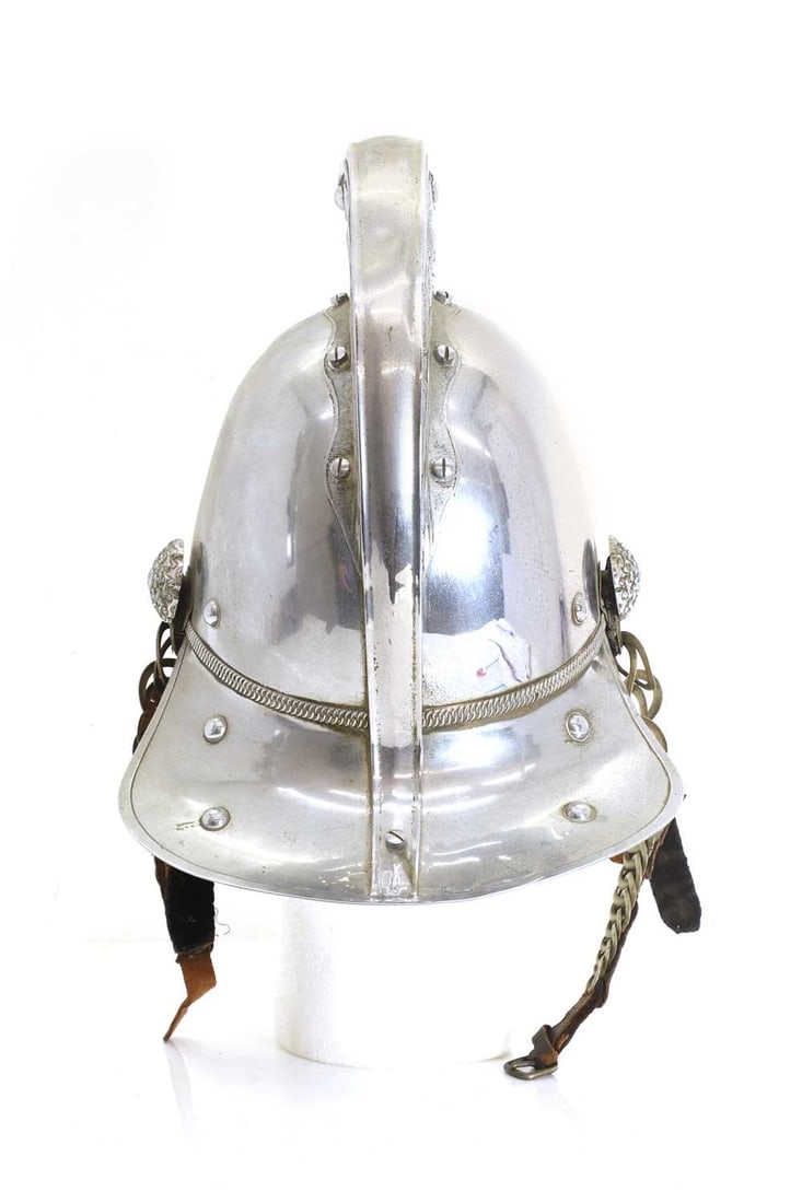A plated Merryweather fireman's helmet, Early 20th century, - 5