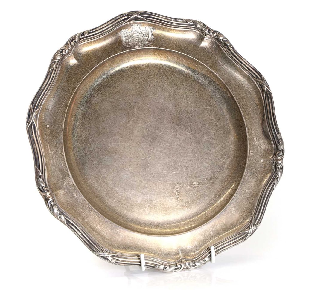 A silver plate (1 of 2)