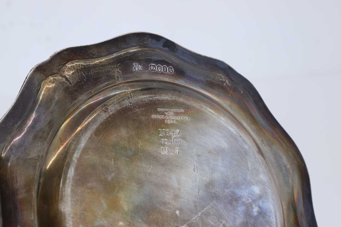 A silver plate - 2