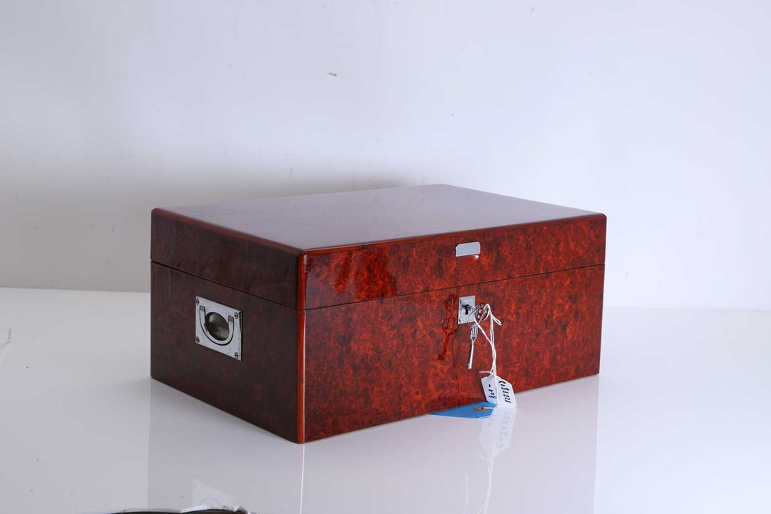 A contemporary burr wood humidor, by Le Maire Paris, - 2