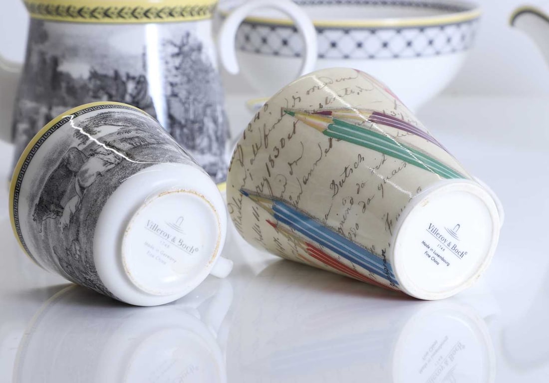 Villeroy and Boch teawares, Audun Ferme and Musical, - 2