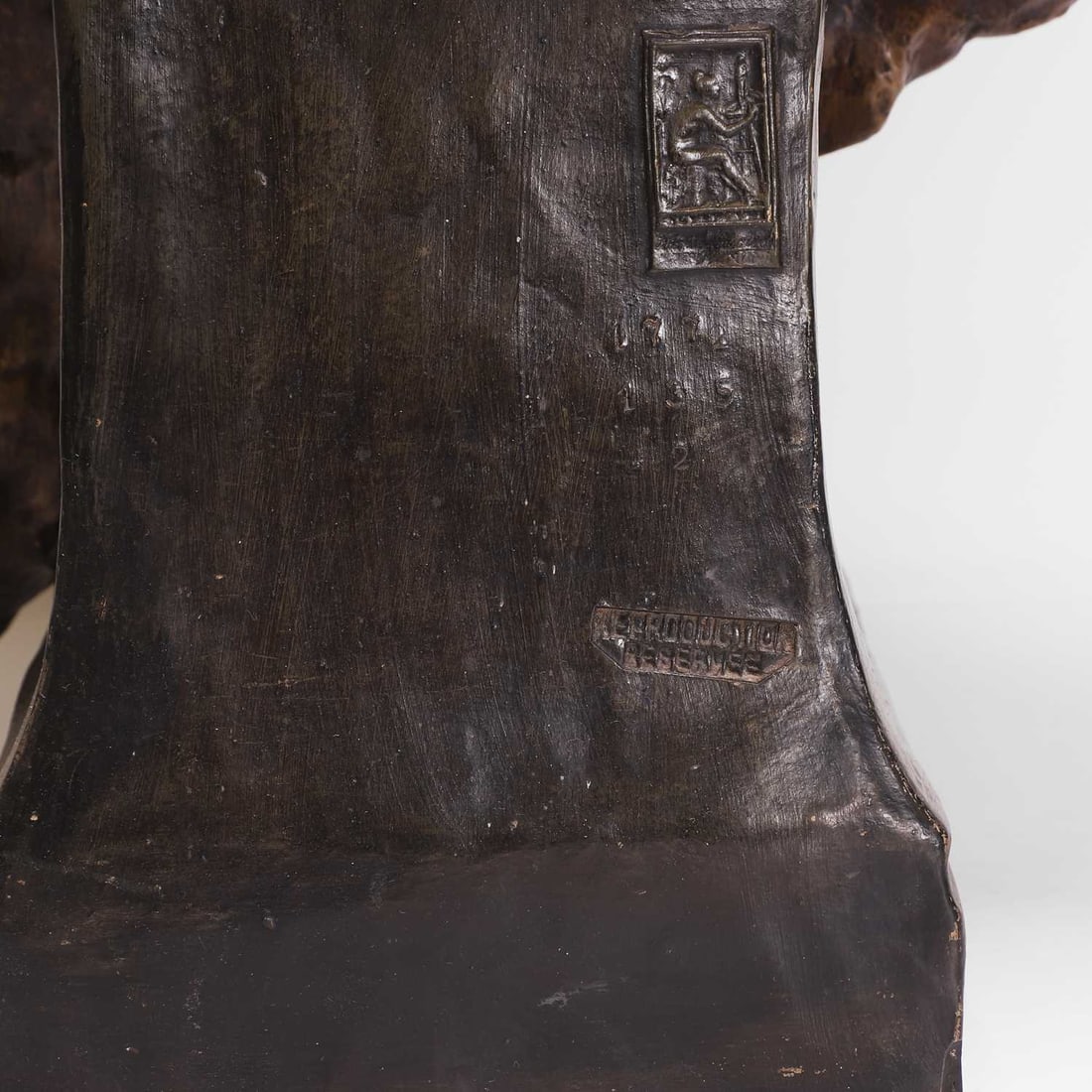 Albert-Ernest Carrier-Belleuse (French, 1824-1887) for Goldscheider A bust of a warrior woman in bea - 4