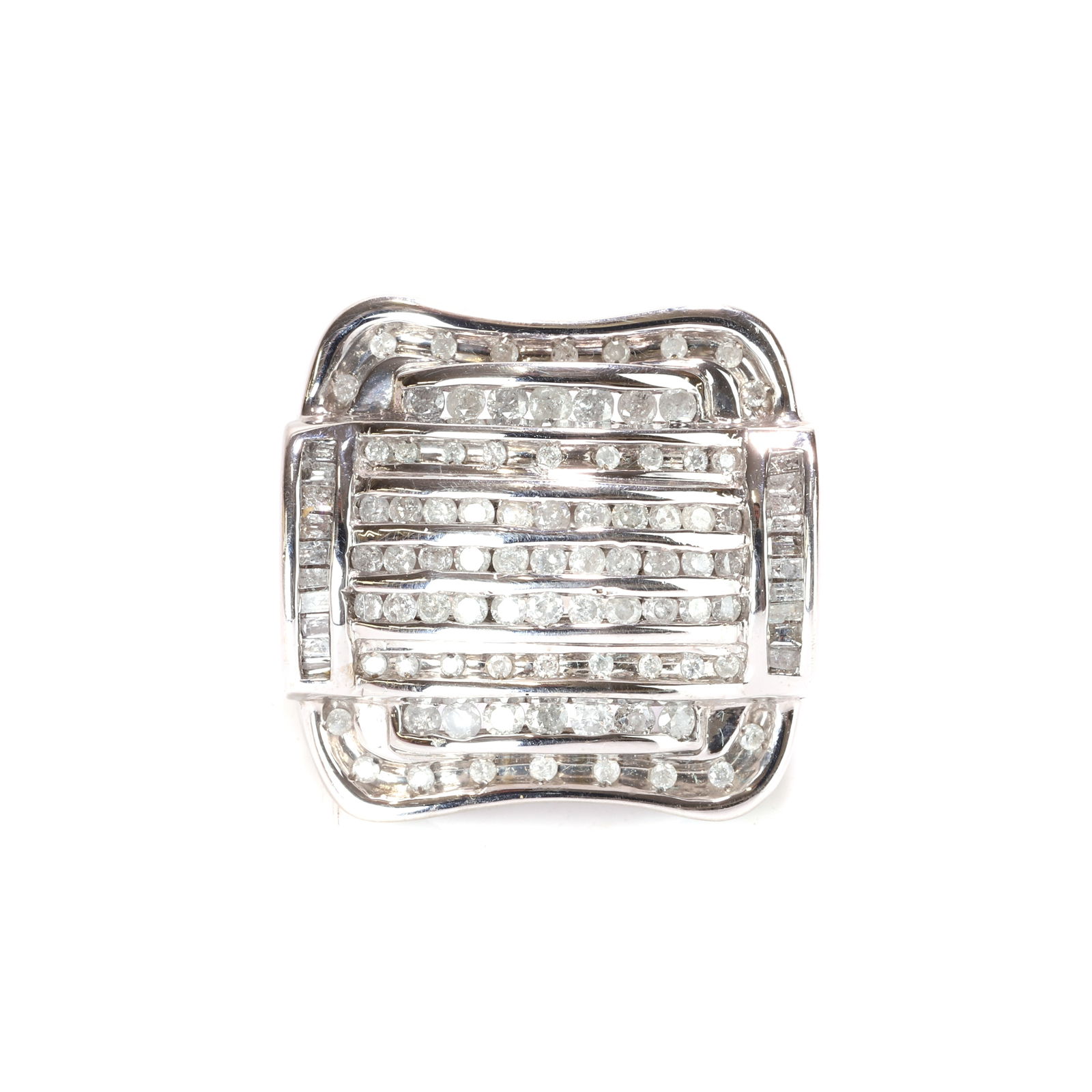 A white gold diamond ring, (1 of 3)