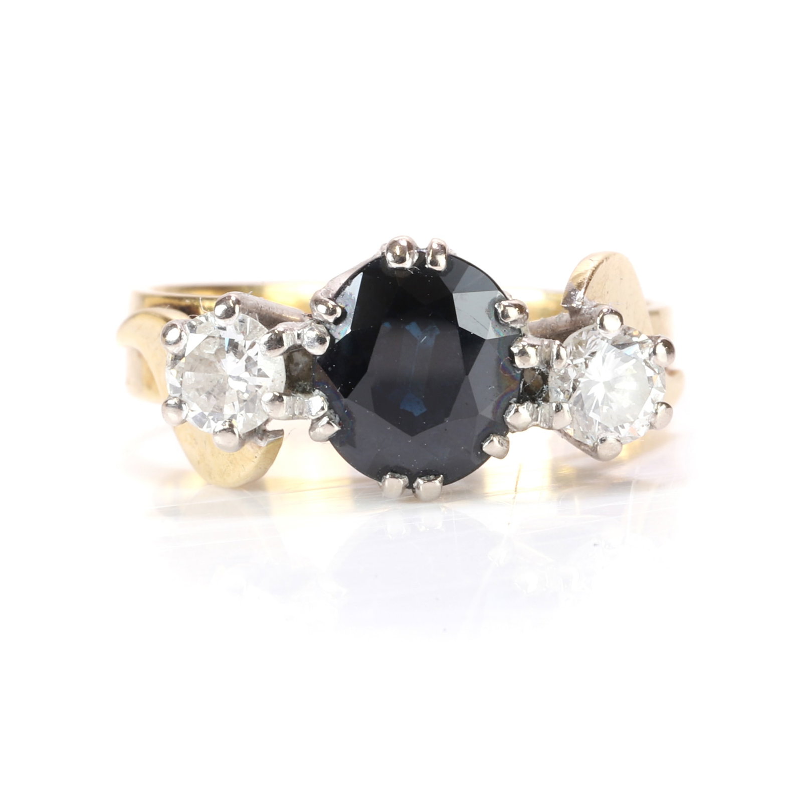 A sapphire and diamond ring (1 of 3)