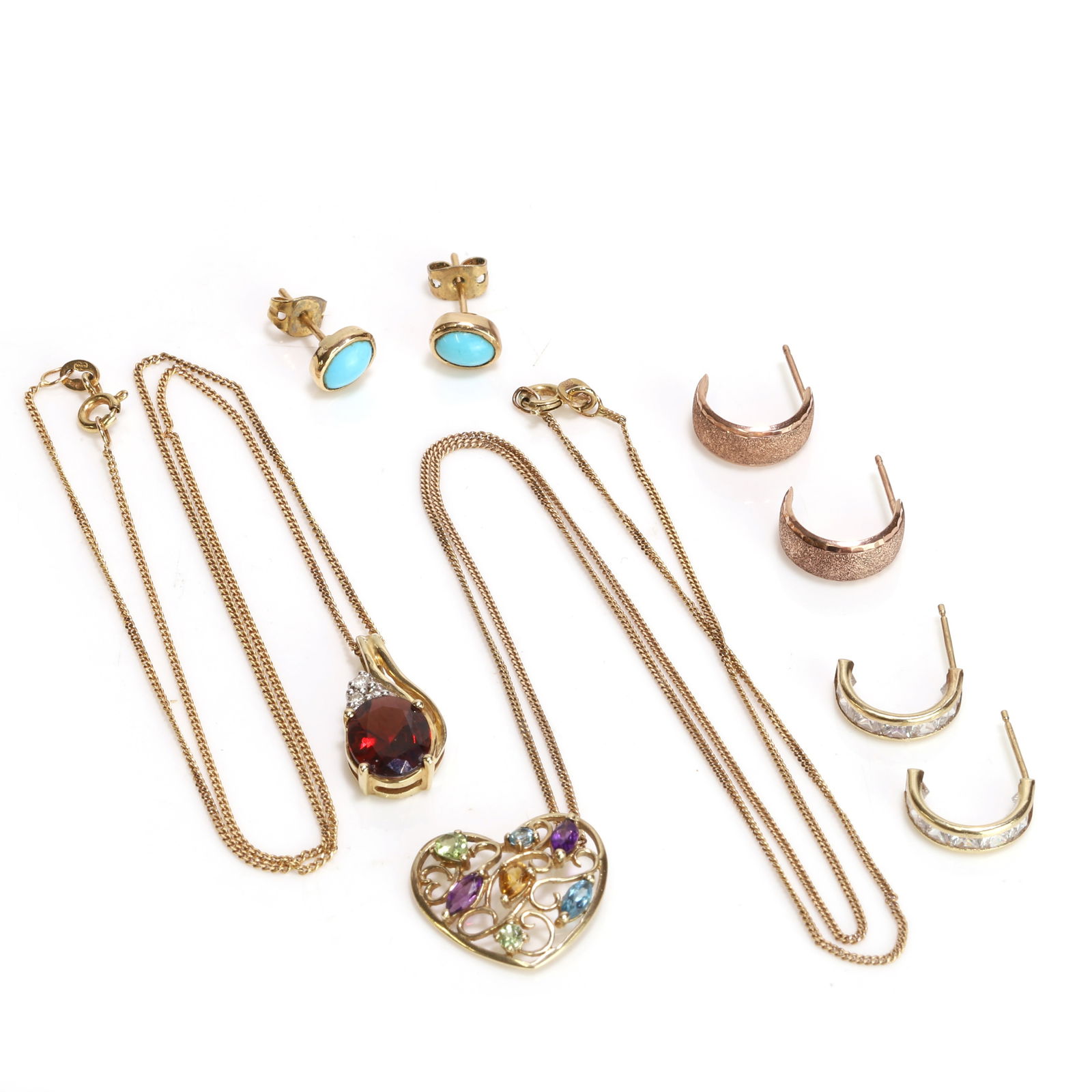 A group of gold jewellery, (1 of 2)