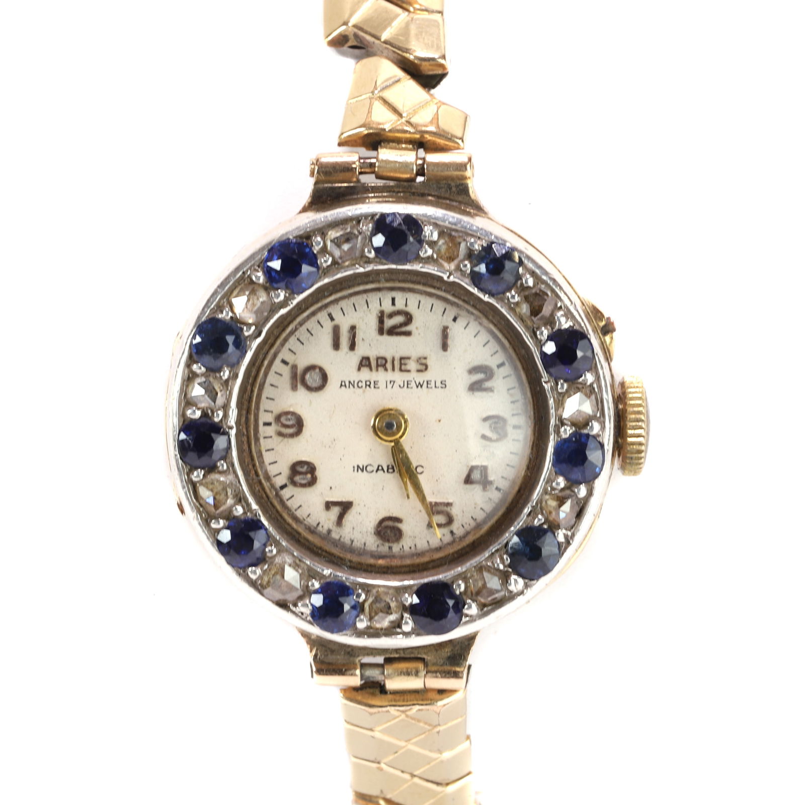 A ladies' Aries Incabloc mechanical bracelet watch, (1 of 2)