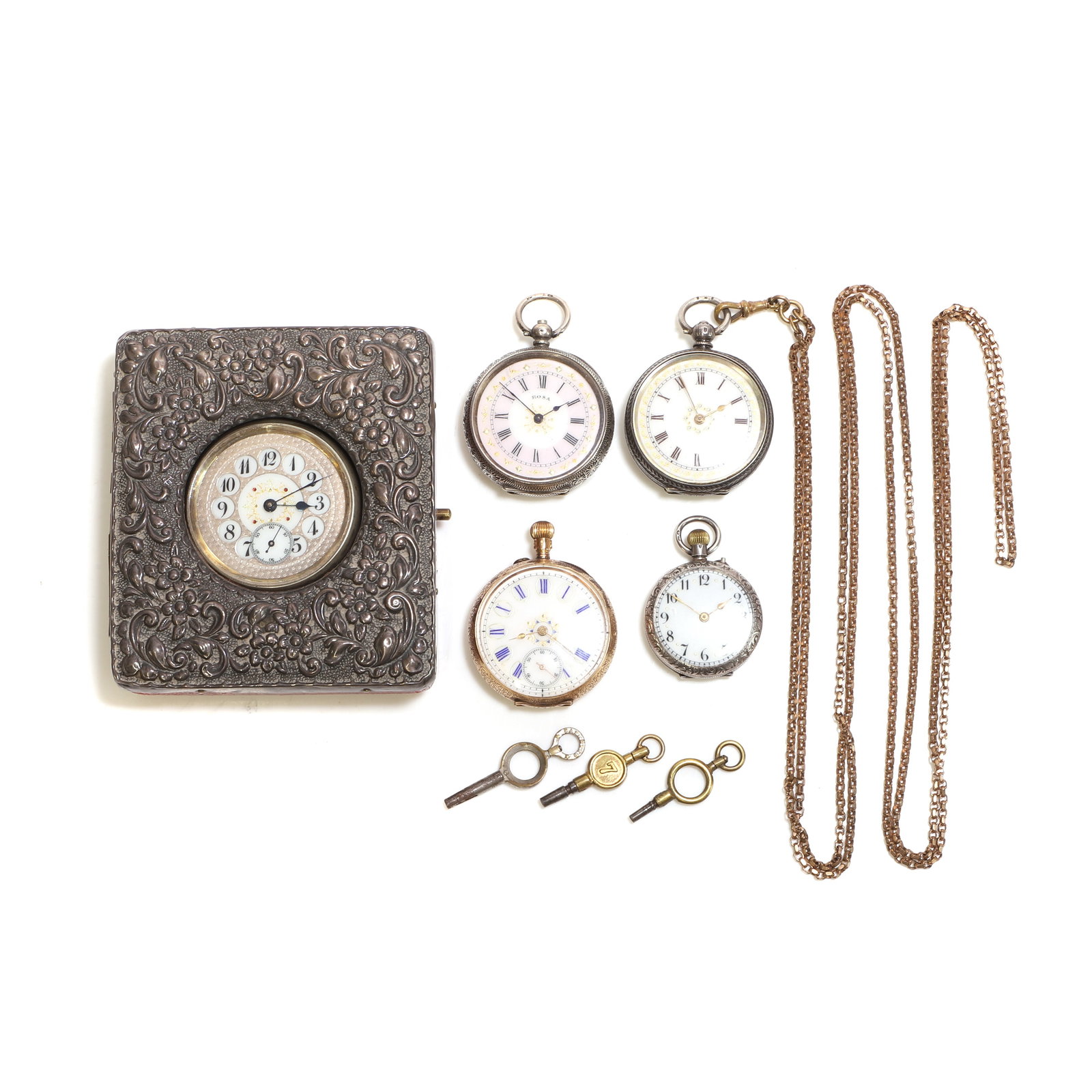 A collection of silver cased and gold cased pocket watches, (1 of 2)
