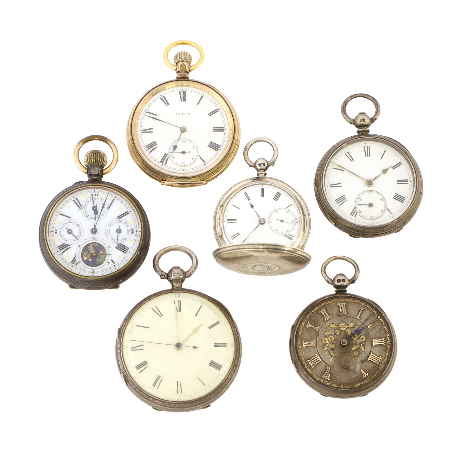 A collection of pocket watches, 18th, 19th and 20th century, (1 of 2)